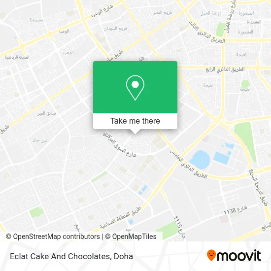 Eclat Cake And Chocolates map