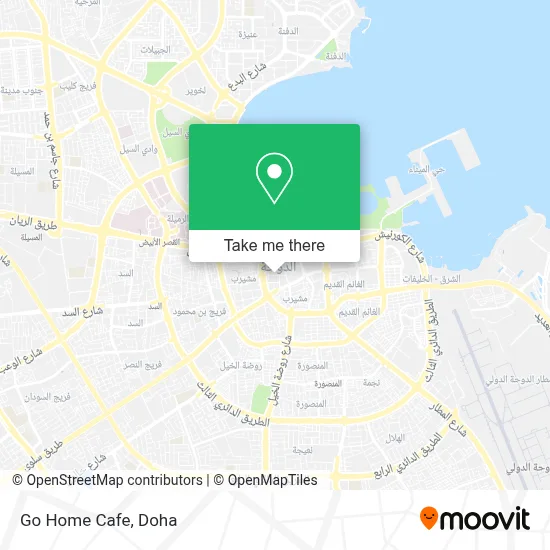 Go Home Cafe map