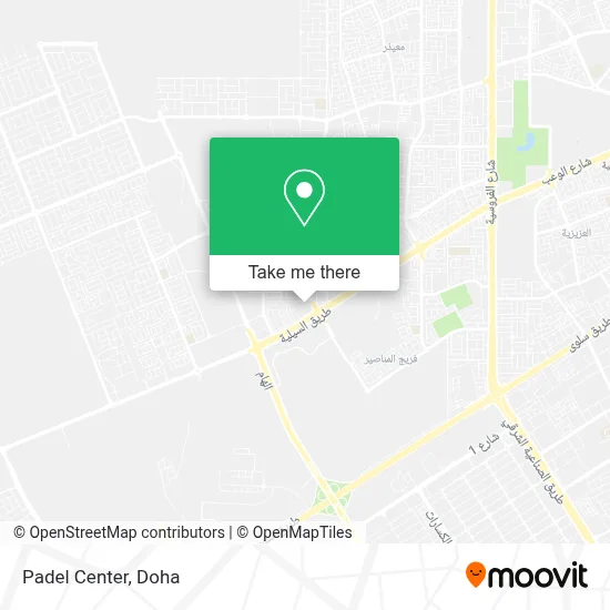 Padel Center map
