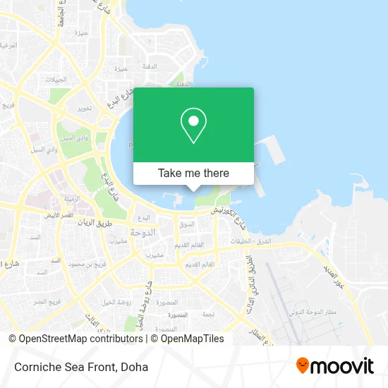 Corniche Sea Front map