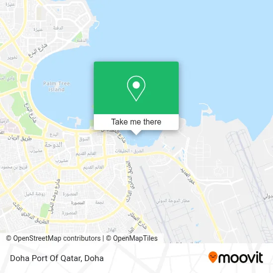 Doha Port Of Qatar map
