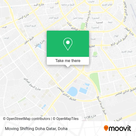 Moving Shifting Doha Qatar map