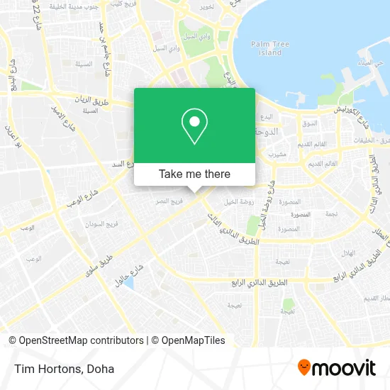 Tim Hortons map