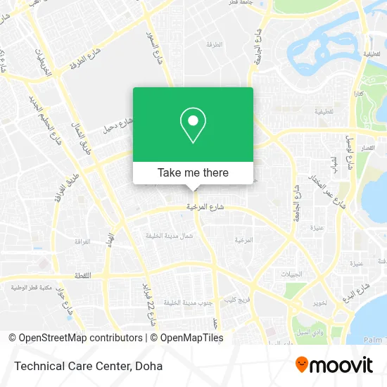 Technical Care Center map