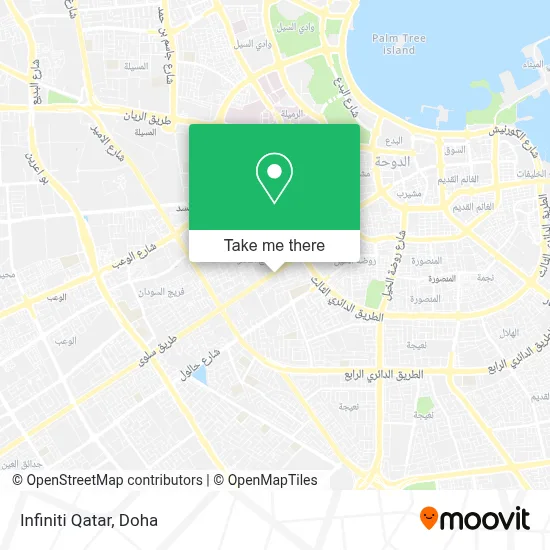Infiniti Qatar map