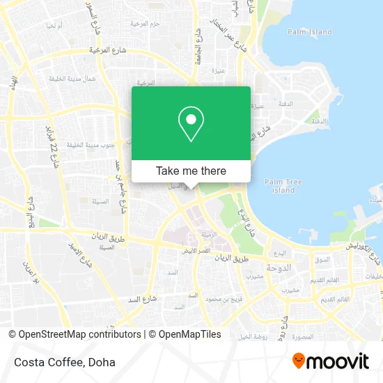 Costa Coffee map