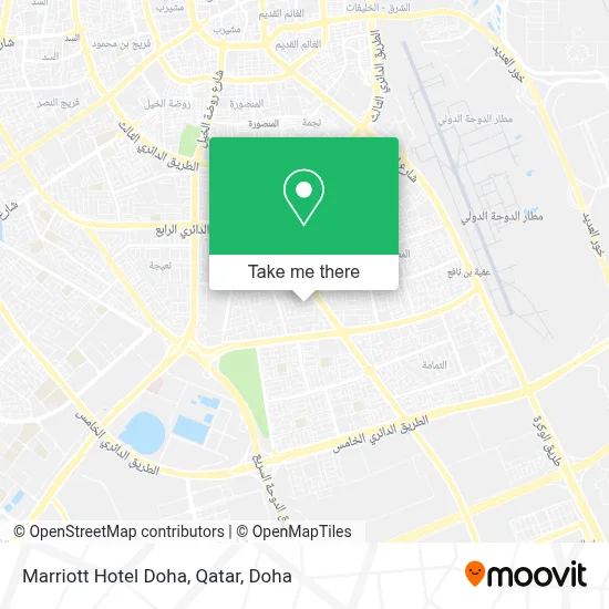Marriott Hotel Doha, Qatar map