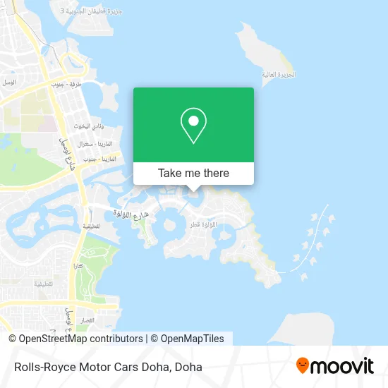 Rolls-Royce Motor Cars Doha map
