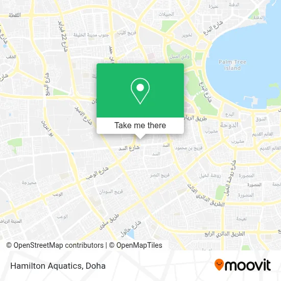 Hamilton Aquatics map