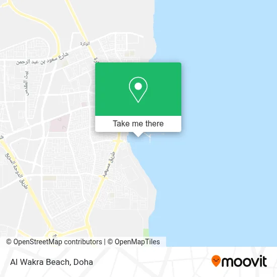 Al Wakra Beach map