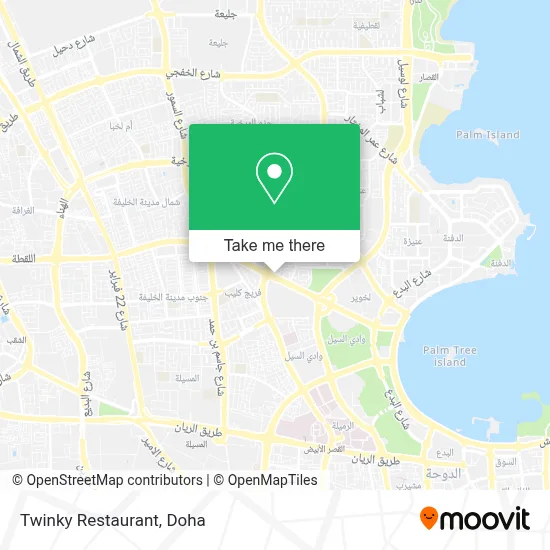 Twinky Restaurant map