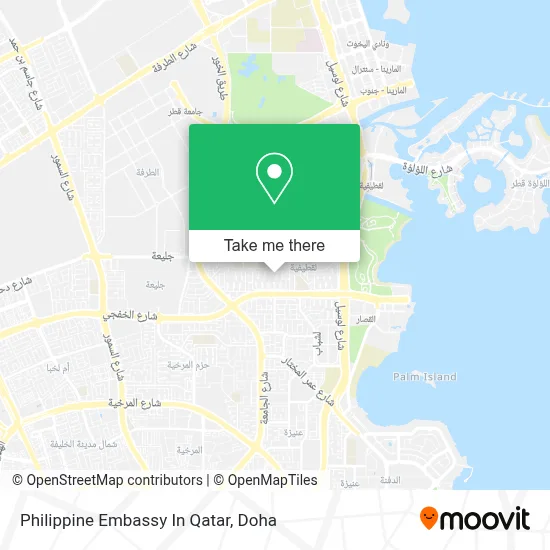 Philippine Embassy In Qatar map