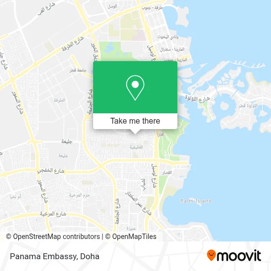 Panama Embassy map