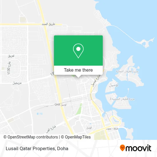 Lusail Qatar Properties map