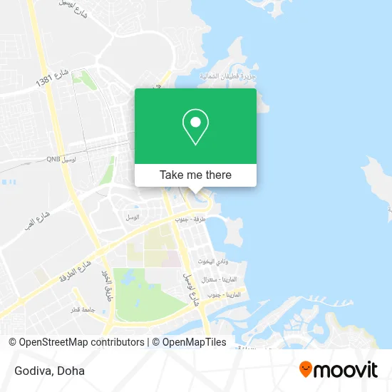 Godiva map