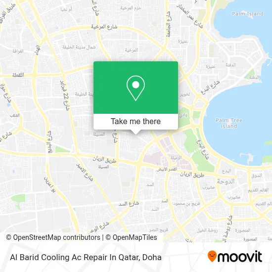 Al Barid Cooling Ac Repair In Qatar map
