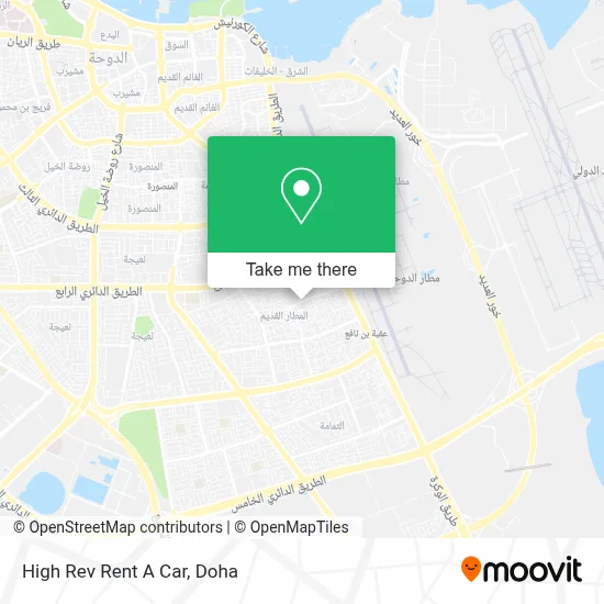 High Rev Rent A Car map