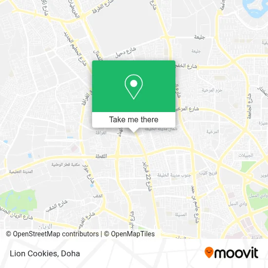 Lion Cookies map