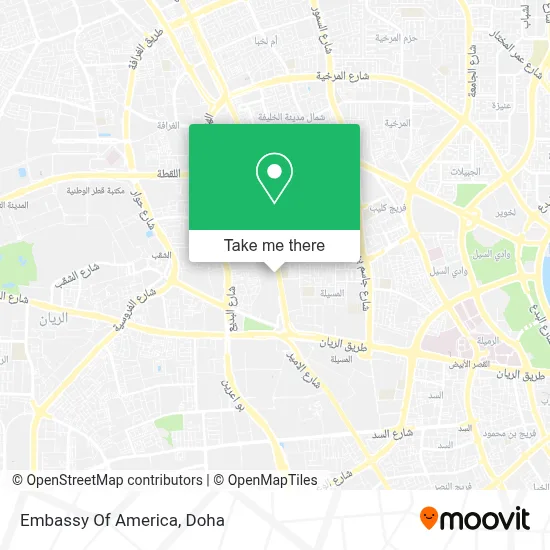Embassy Of America map