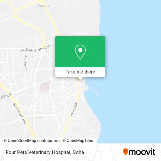 Four Pets Veterinary Hospital map