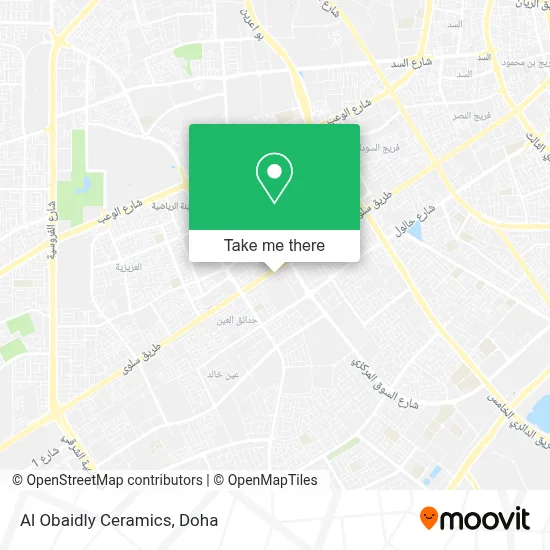 Al Obaidly Ceramics map