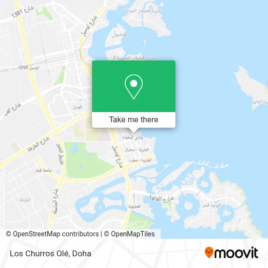 Los Churros Olé map