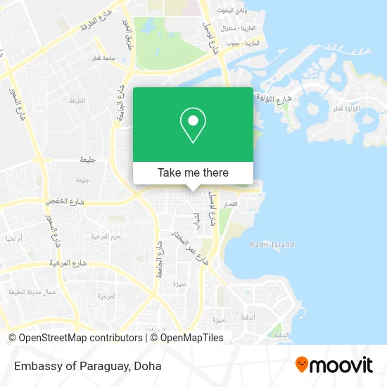 Embassy of Paraguay map