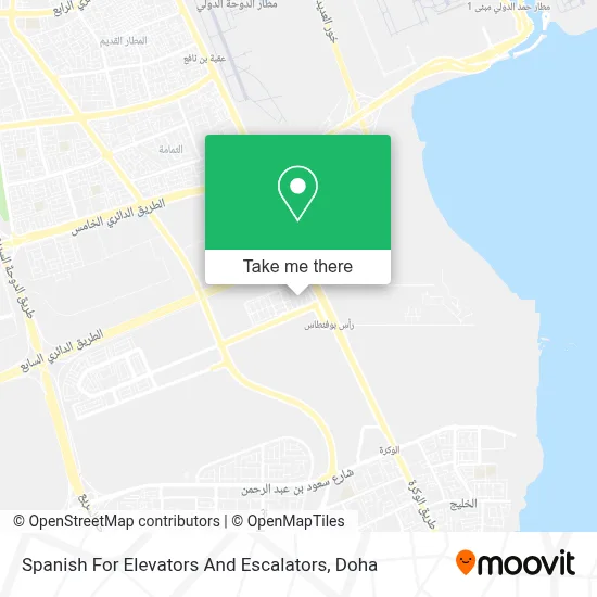 Spanish For Elevators And Escalators map