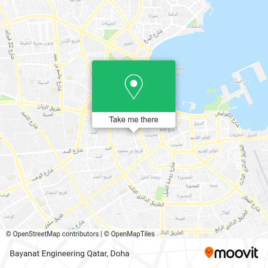 Bayanat Engineering Qatar map