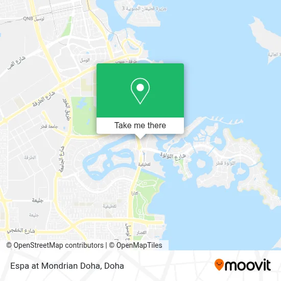 Espa at Mondrian Doha map
