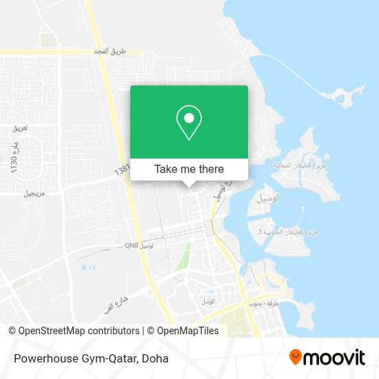 Powerhouse Gym-Qatar map