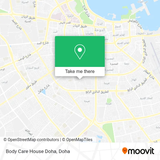 Body Care House Doha map