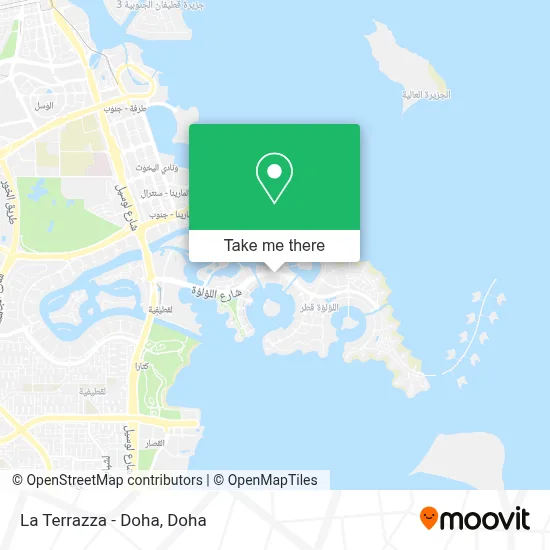La Terrazza - Doha map