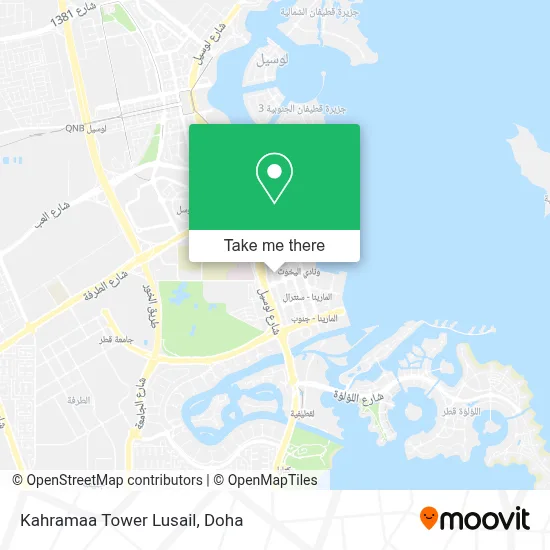 Kahramaa Tower Lusail map