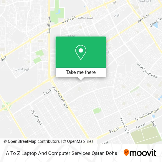 A To Z Laptop And Computer Services Qatar map