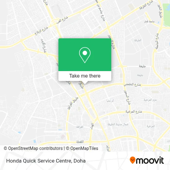 Honda Quick Service Centre map