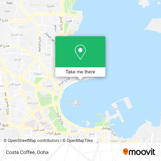 Costa Coffee map