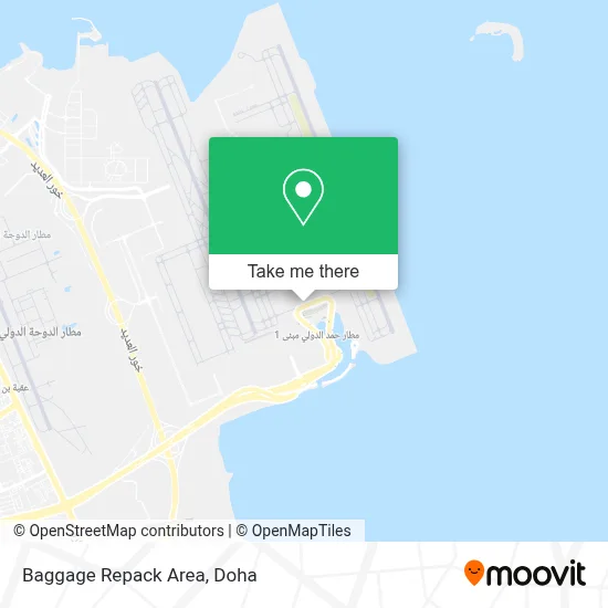 Baggage Repack Area map