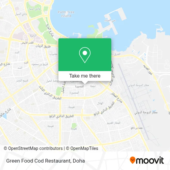 Green Food Cod Restaurant map