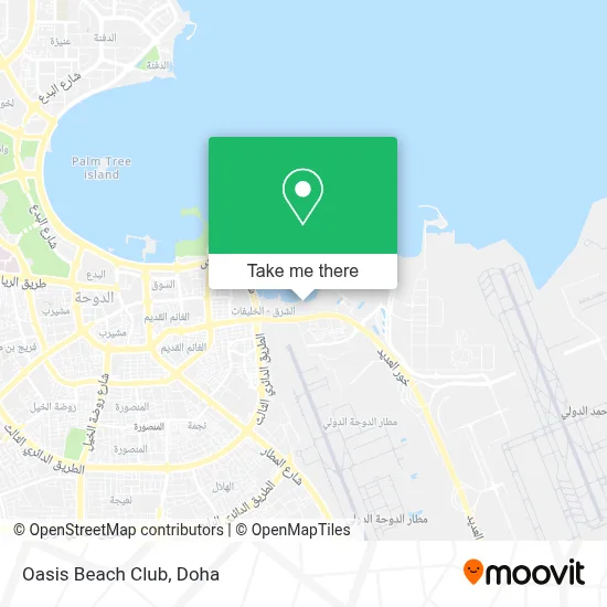 Oasis Beach Club map