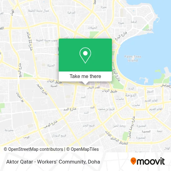 Aktor Qatar - Workers' Community map