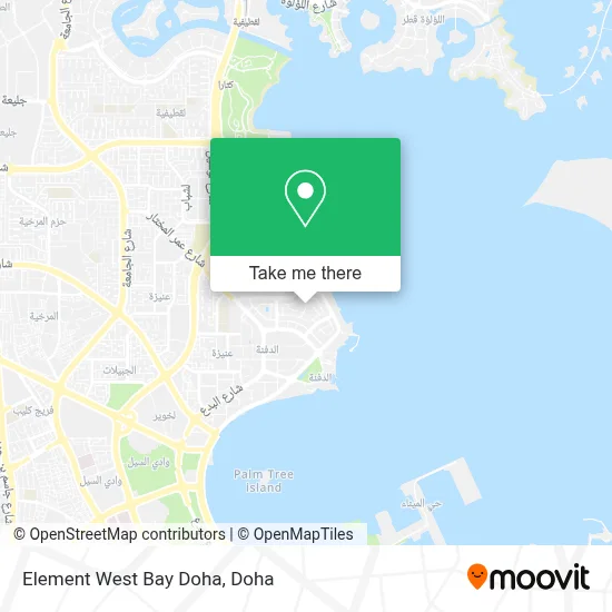 Element West Bay Doha map