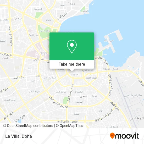La Villa map