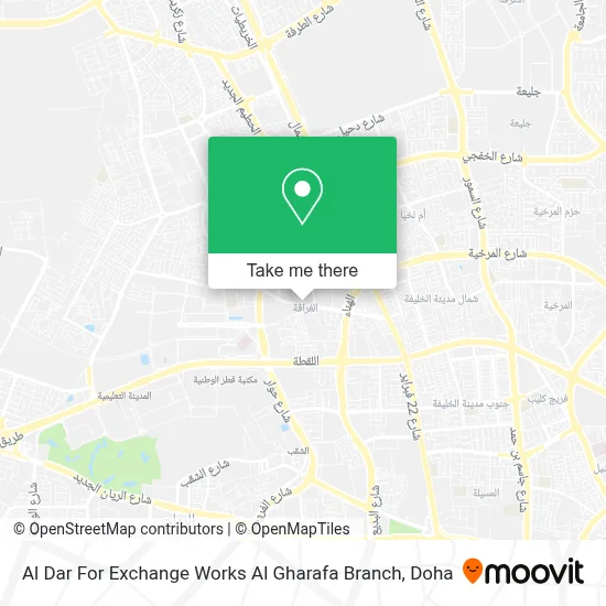 Al Dar For Exchange Works Al Gharafa Branch map