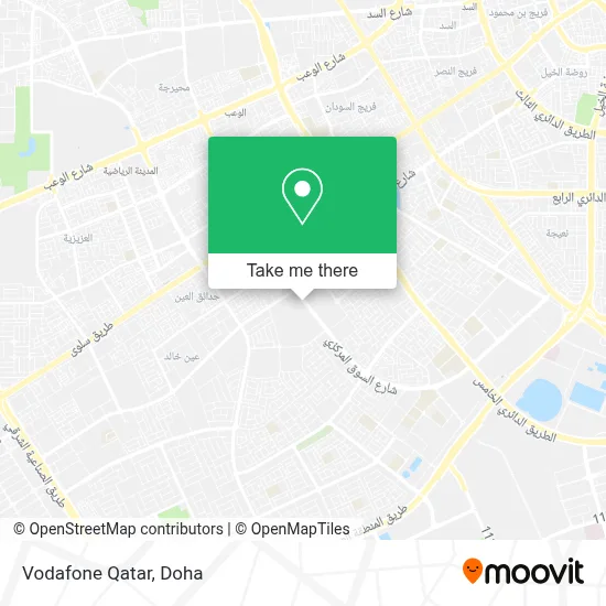 Vodafone Qatar map