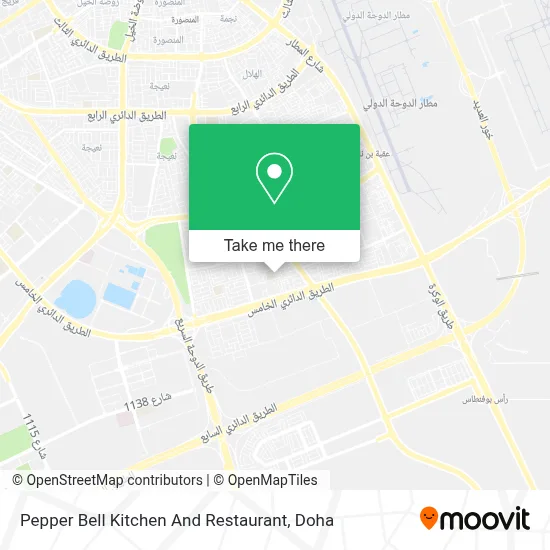 Pepper Bell Kitchen And Restaurant map