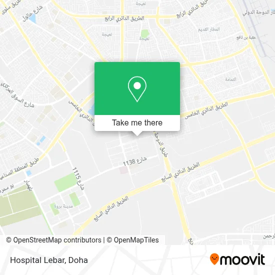 Hospital Lebar map