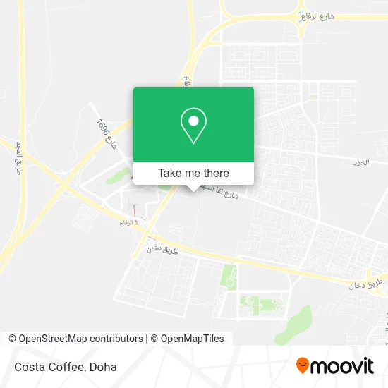 Costa Coffee map