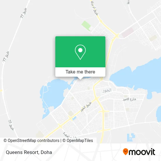 Queens Resort map