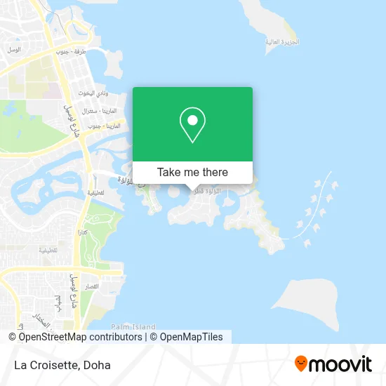 La Croisette map
